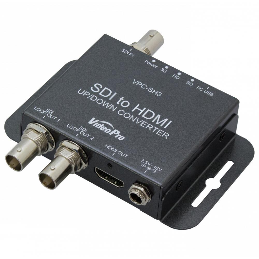 VideoPro VPC-SH3 SDI to HDMIコンバーター(アップ・ダウンコンバート/フレームレート変換対応モデル)