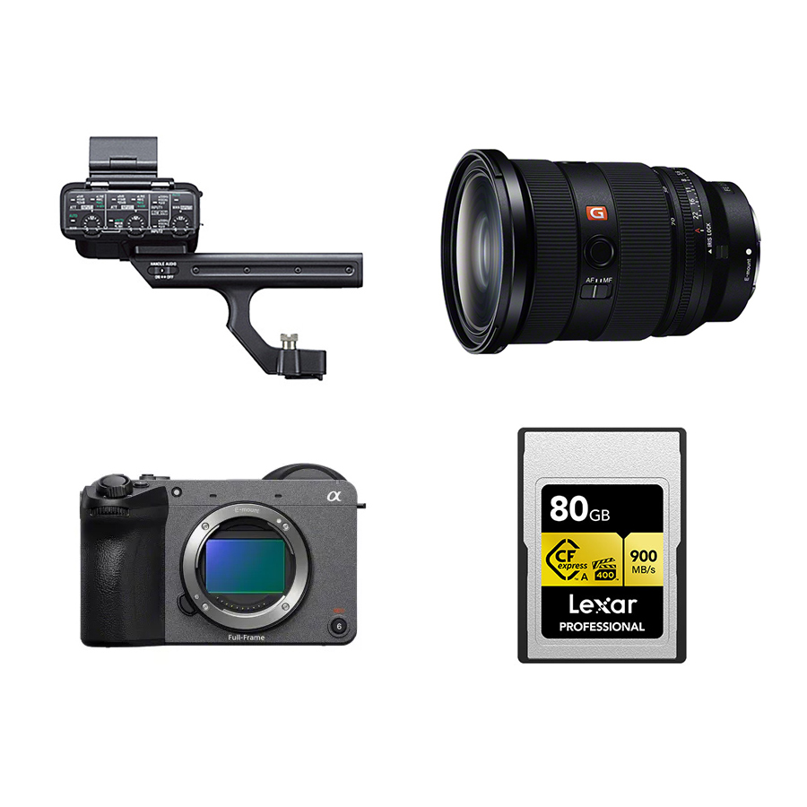 FX2＋XLRハンドルユニット& SEL2470GM2標準ズームレンズセット