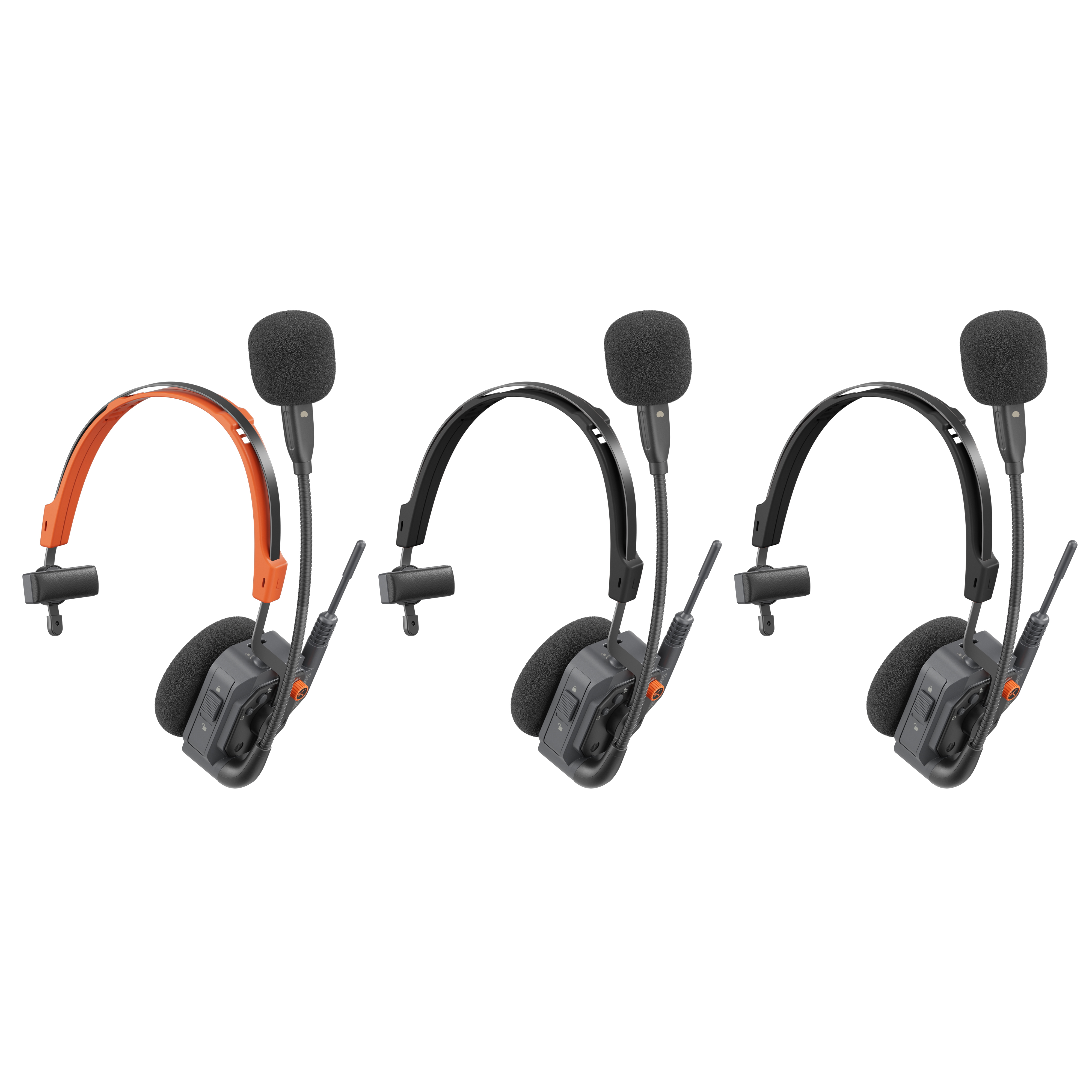 ワイヤレスインターカム WiTalk9X 3人用片耳ヘッドセットキット